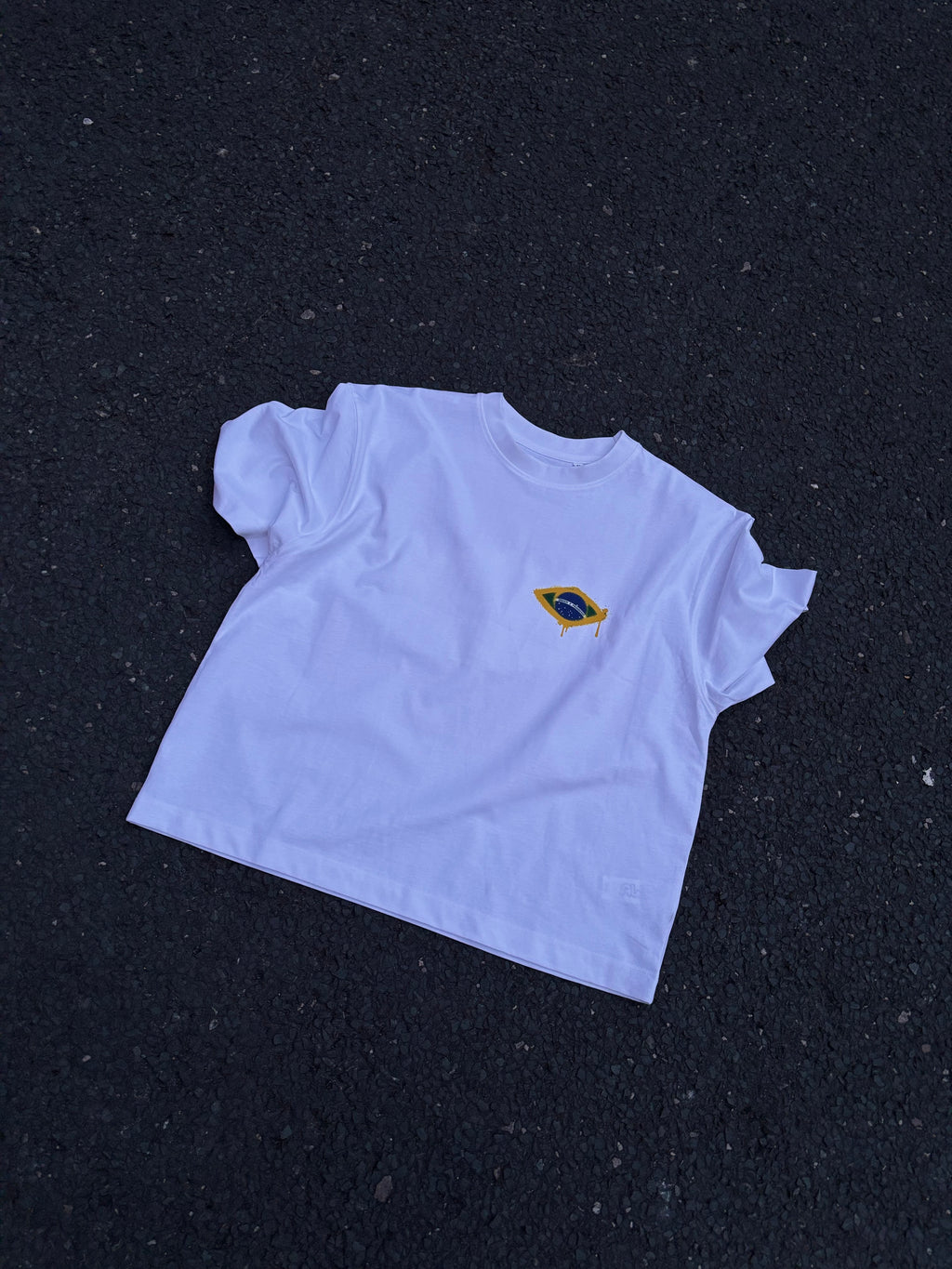 White Brazil Tee