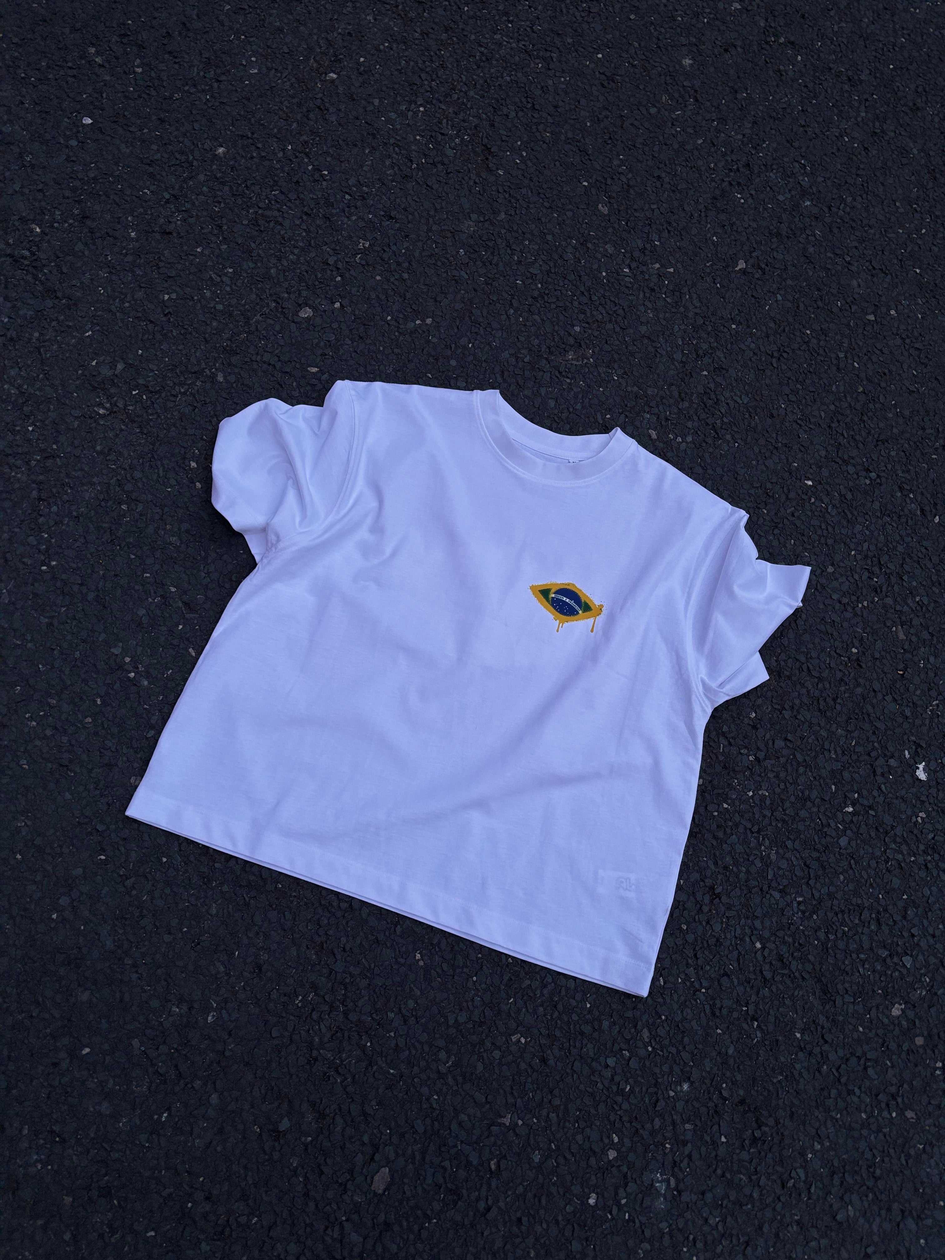White Brazil Tee