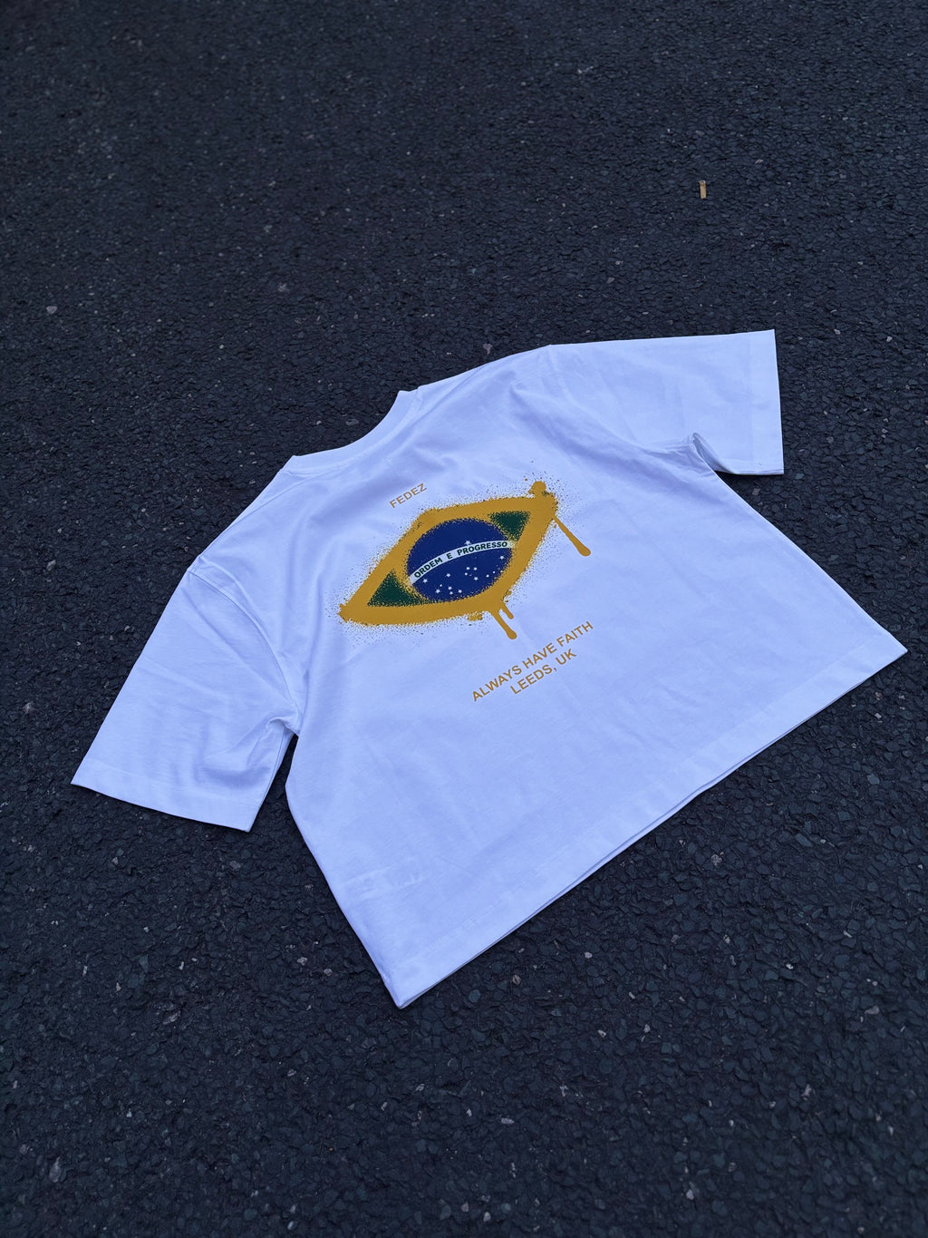 White Brazil Tee